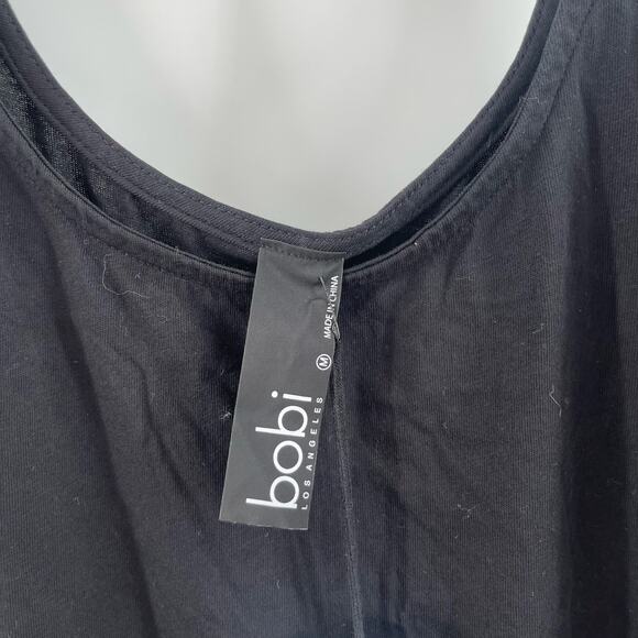 BOBI LOS ANGELES Tank Top SZ Medium Black Revolve NWT Cinch Waist Basic Capsule - Picture 3 of 11
